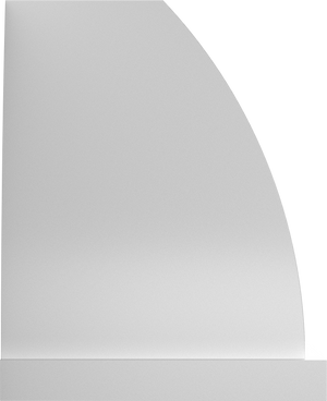 Vent-A-Hood JCH354/C2 WH 54" 900 CFM Designer Convex Wall Mount Range Hood with Magic Lung Blower, White