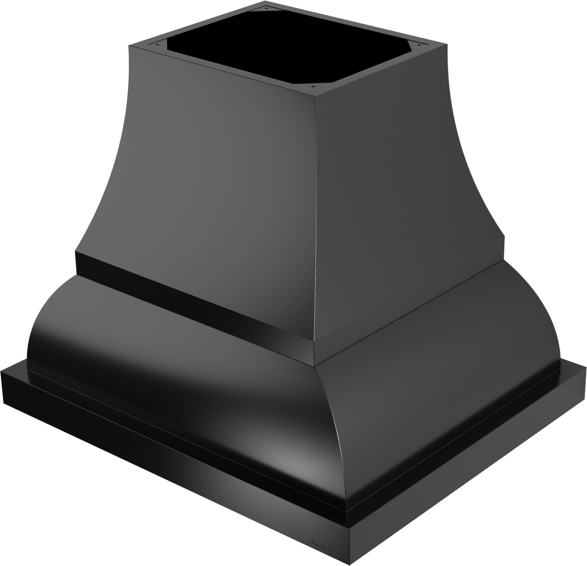 Vent-A-Hood JCIH236/A1 BL 36" 550 CFM Designer Island Range Hood with Complex Curve, Magic Lung Blower, Black Satin
