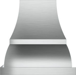 Vent-A-Hood JCIH448/A1 SS 48" 1100 CFM Designer Island Range Hood with Complex Curve, Magic Lung Blower, Stainless Steel