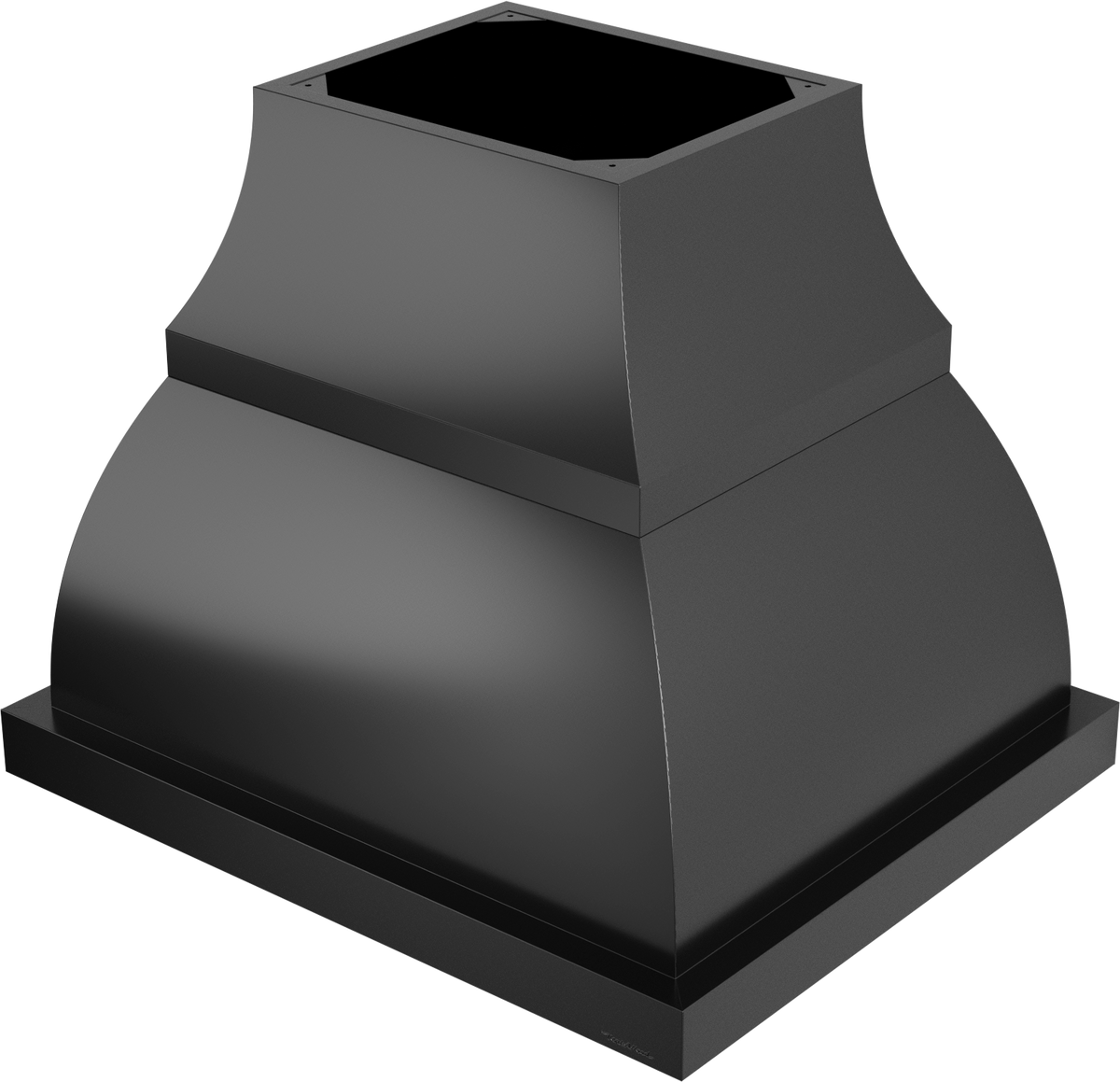 Vent-A-Hood JCIH454/B1 BC 54" 1100 CFM Designer Island Range Hood with Complex Curve – Extended Base, Magic Lung Blower, Black Carbide