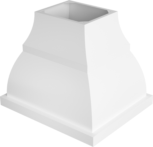 Vent-A-Hood JCIH460/B1 WH 60" 1100 CFM Designer Island Range Hood with Complex Curve – Extended Base, Magic Lung Blower, White