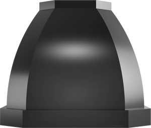 Vent-A-Hood JCIH236/C1 BC 36" 550 CFM Designer Convex Island Range Hood with Clipped Corners, Magic Lung Blower, Black Carbide