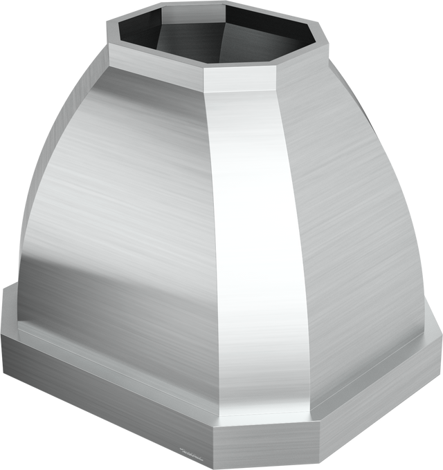Vent-A-Hood JCIH236/C1 OL 36" 550 CFM Designer Convex Island Range Hood with Clipped Corners, Magic Lung Blower, Overlay