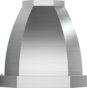 Vent-A-Hood JCIH448/C1 SS 48" 1100 CFM Designer Convex Island Range Hood with Clipped Corners, Magic Lung Blower, Stainless Steel