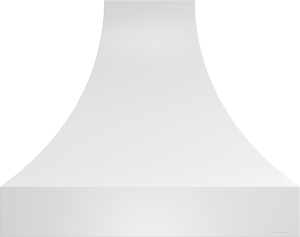 Vent-A-Hood JDH142/C1 BT 42" 300 CFM Designer Concave Wall Mount Range Hood with Slim Base, Magic Lung Blower, Biscuit