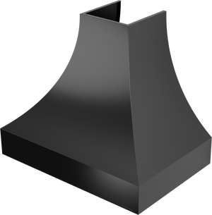 Vent-A-Hood JDH142/C1 GS 42" 300 CFM Designer Concave Wall Mount Range Hood with Slim Base, Magic Lung Blower, Gunsmoke