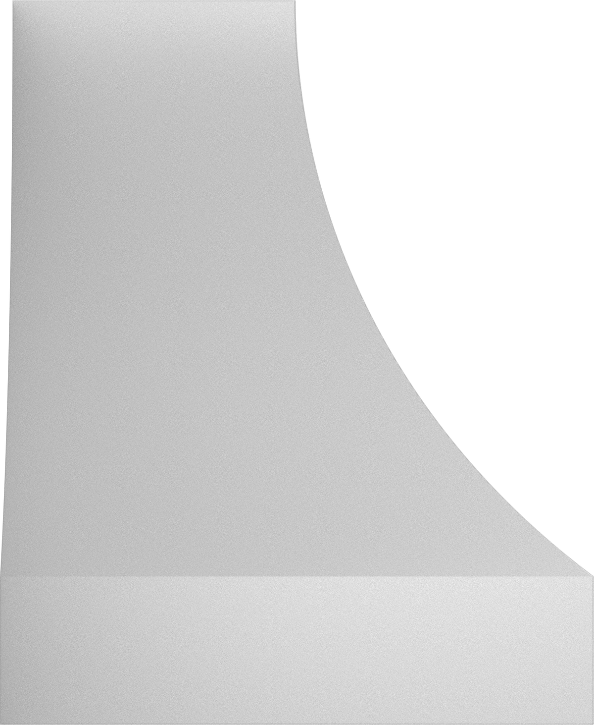 Vent-A-Hood JDH454/C1 BT 54" 1200 CFM Designer Concave Wall Mount Range Hood with Slim Base, Magic Lung Blower, Biscuit