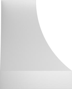 Vent-A-Hood JDH466/C3 BT 66" 1200 CFM Designer Concave Wall Mount Range Hood with Magic Lung Blower, Biscuit