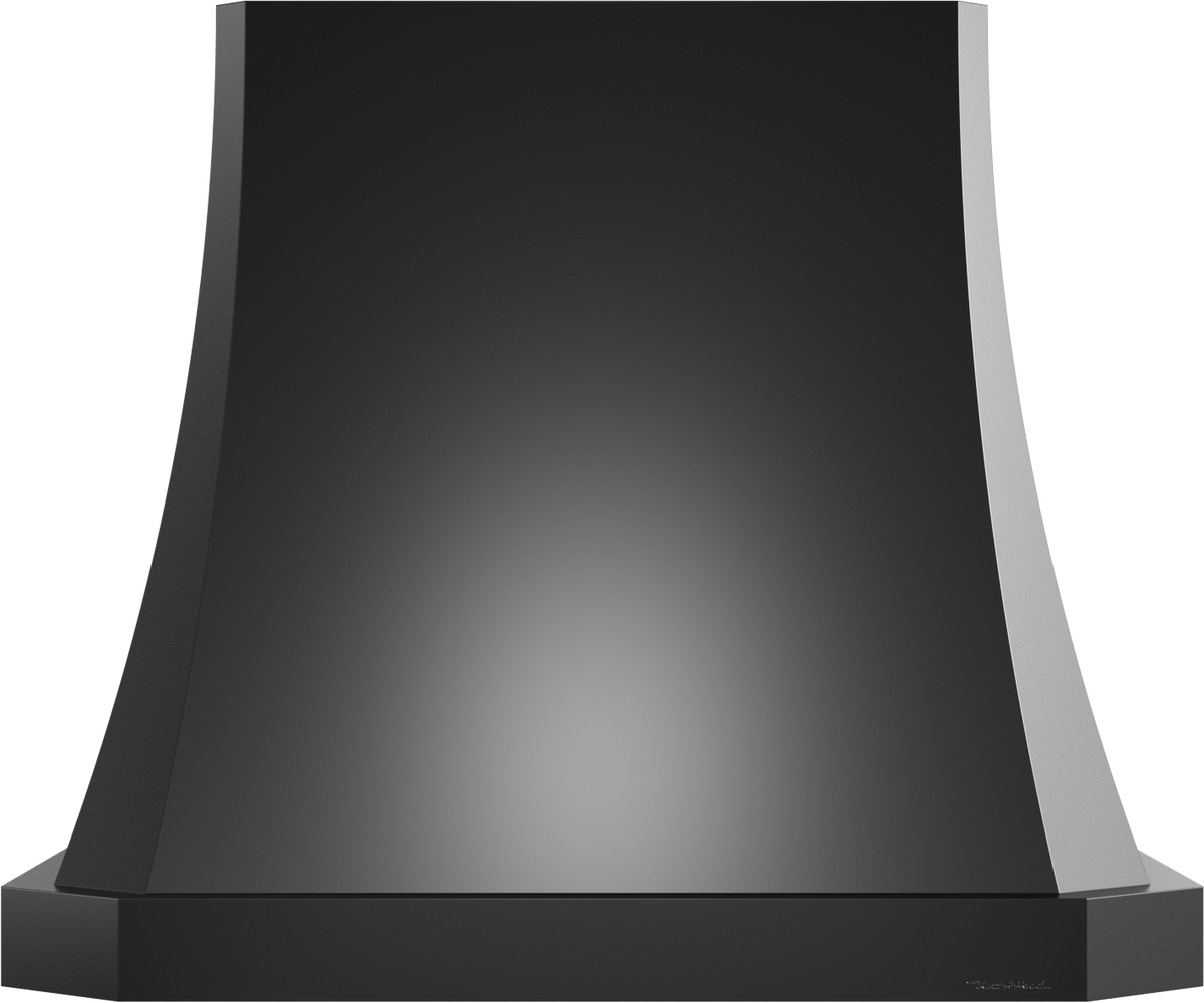 Vent-A-Hood JDIH248/C1 BC 48" 550 CFM Designer Concave Island Range Hood with Clipped Corners, Magic Lung Blower, Black Carbide
