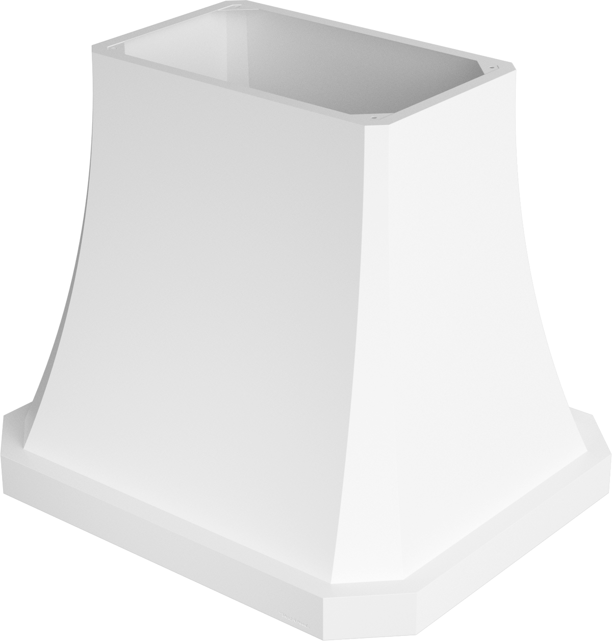 Vent-A-Hood JDIH254/C1 BT 54" 550 CFM Designer Concave Island Range Hood with Clipped Corners, Magic Lung Blower, Biscuit