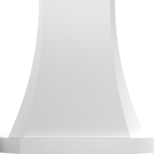 Vent-A-Hood JDIH248/C1 WH 48" 550 CFM Designer Concave Island Range Hood with Clipped Corners, Magic Lung Blower, White