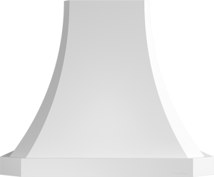 Vent-A-Hood JDIH248/C2 BT 48" 550 CFM Designer Concave Island Range Hood with Clipped Corners – Slim Profile, Magic Lung Blower, Biscuit