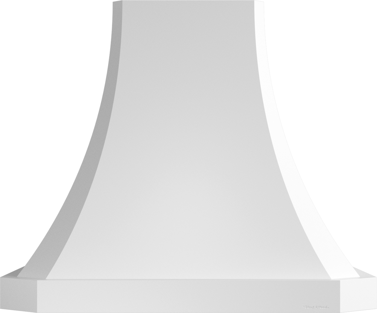 Vent-A-Hood JDIH460/C2 BT 60" 1100 CFM Designer Concave Island Range Hood with Clipped Corners – Slim Profile, Magic Lung Blower, Biscuit