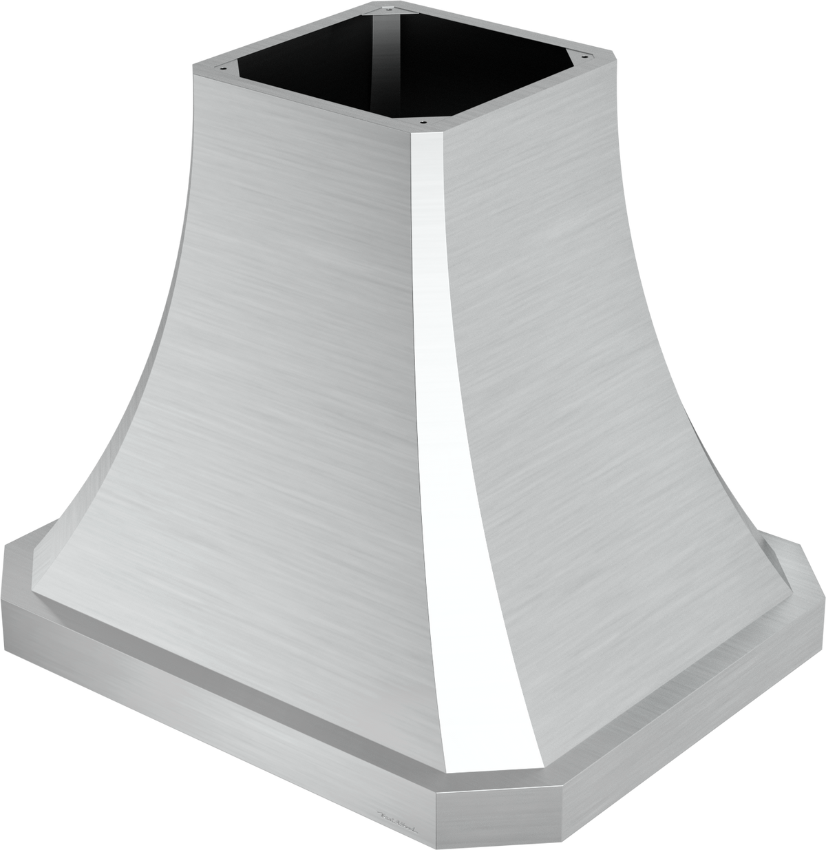 Vent-A-Hood JDIH236/C2 OL 36" 550 CFM Designer Concave Island Range Hood with Clipped Corners – Slim Profile, Magic Lung Blower, Overlay