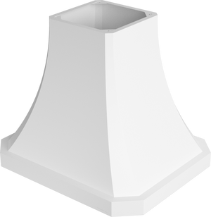 Vent-A-Hood JDIH242/C2 BT 42" 550 CFM Designer Concave Island Range Hood with Clipped Corners – Slim Profile, Magic Lung Blower, Biscuit