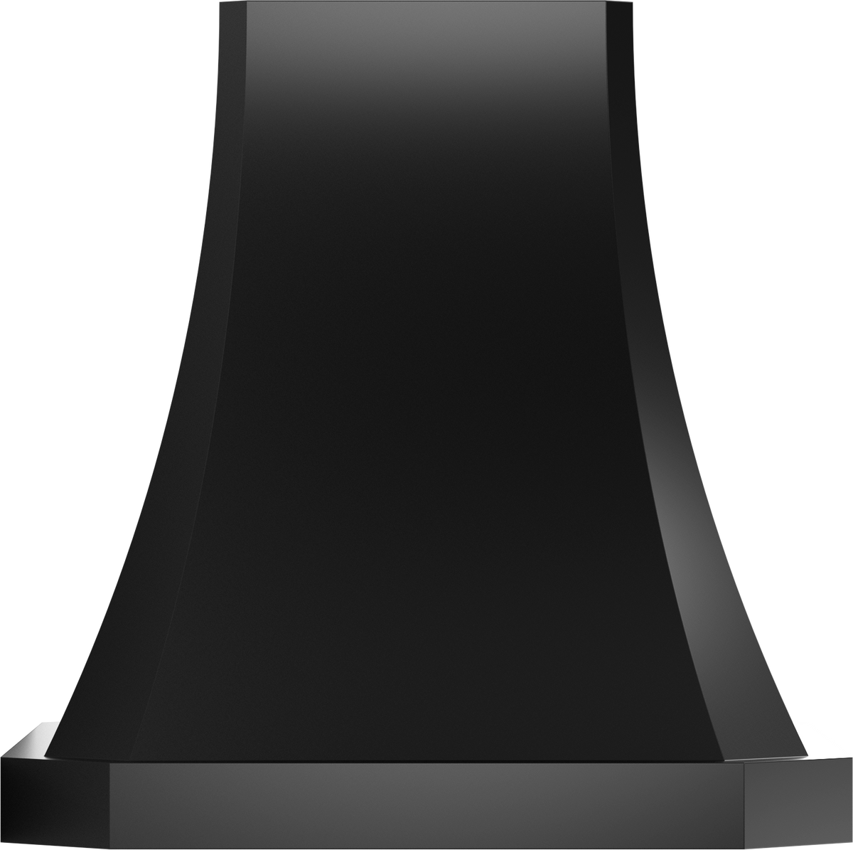 Vent-A-Hood JDIH248/C2 BL 48" 550 CFM Designer Concave Island Range Hood with Clipped Corners – Slim Profile, Magic Lung Blower, Black Satin