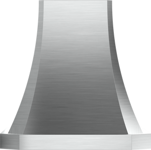 Vent-A-Hood JDIH236/C2 OL 36" 550 CFM Designer Concave Island Range Hood with Clipped Corners – Slim Profile, Magic Lung Blower, Overlay