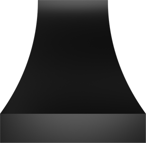 Vent-A-Hood JDIH454/C3 BL 54" 1100 CFM Designer Concave Island Range Hood with Magic Lung Blower, Black Satin