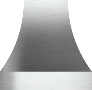 Vent-A-Hood JDIH248/C3 SS 48" 550 CFM Designer Concave Island Range Hood with Magic Lung Blower, Stainless Steel