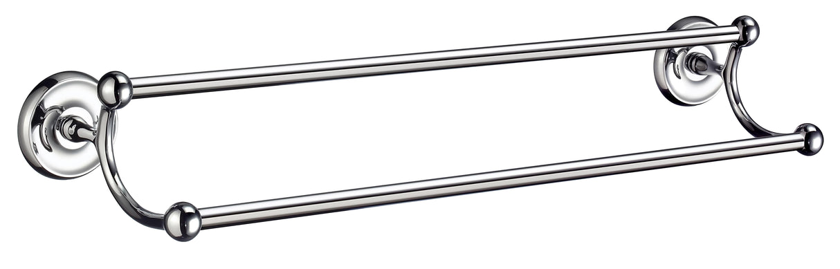 Smedbo Villa Double Towel Rail in Polished Chrome