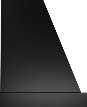 Vent-A-Hood JPH354/C2 BL 54" 900 CFM Designer Pyramid Wall Mount Range Hood with Offset Lip, Magic Lung Blower, Black Satin