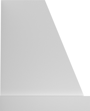 Vent-A-Hood JPH148/C2 BT 48" 300 CFM Designer Pyramid Wall Mount Range Hood with Offset Lip, Magic Lung Blower, Biscuit