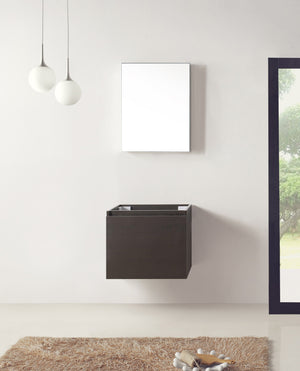 Virtu USA Zuri 24" Single Cabinet in Wenge