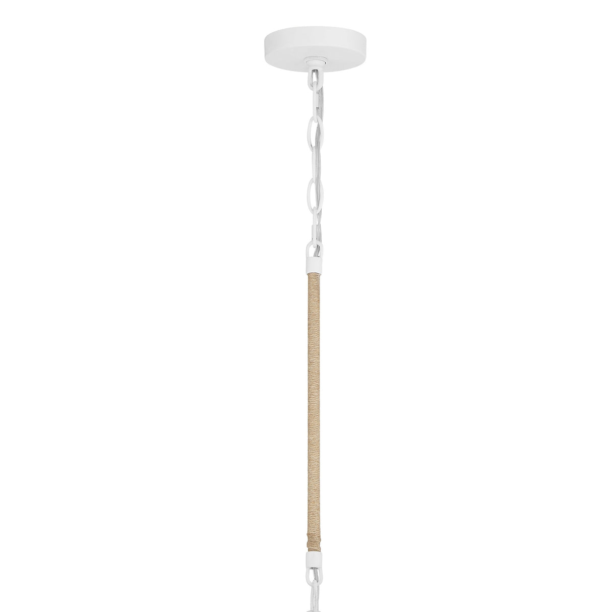 Jasper 3 Light Matte White + Natural Wood Pendant JSP-10533-MT