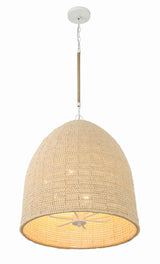 Jasper 6 Light Matte White Chandelier JSP-10536-MT