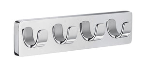 Smedbo Ice Quadruple Towel Hook in Polished Chrome