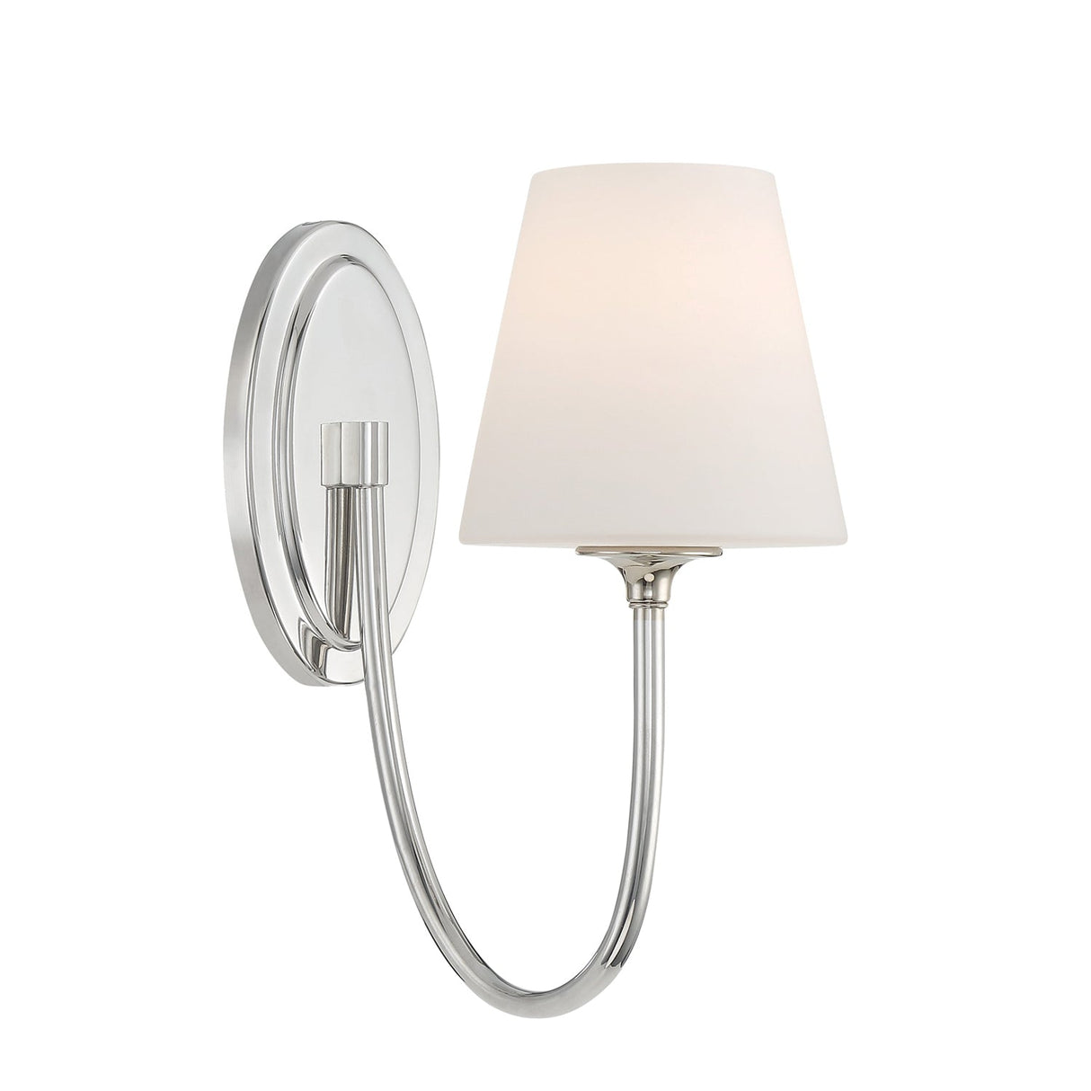 Juno 1 Light Polished Nickel Sconce JUN-10321-PN