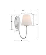 Juno 1 Light Black Forged Sconce JUN-10321-BF