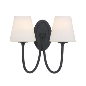 Juno 2 Light Black Forged Sconce JUN-10322-BF