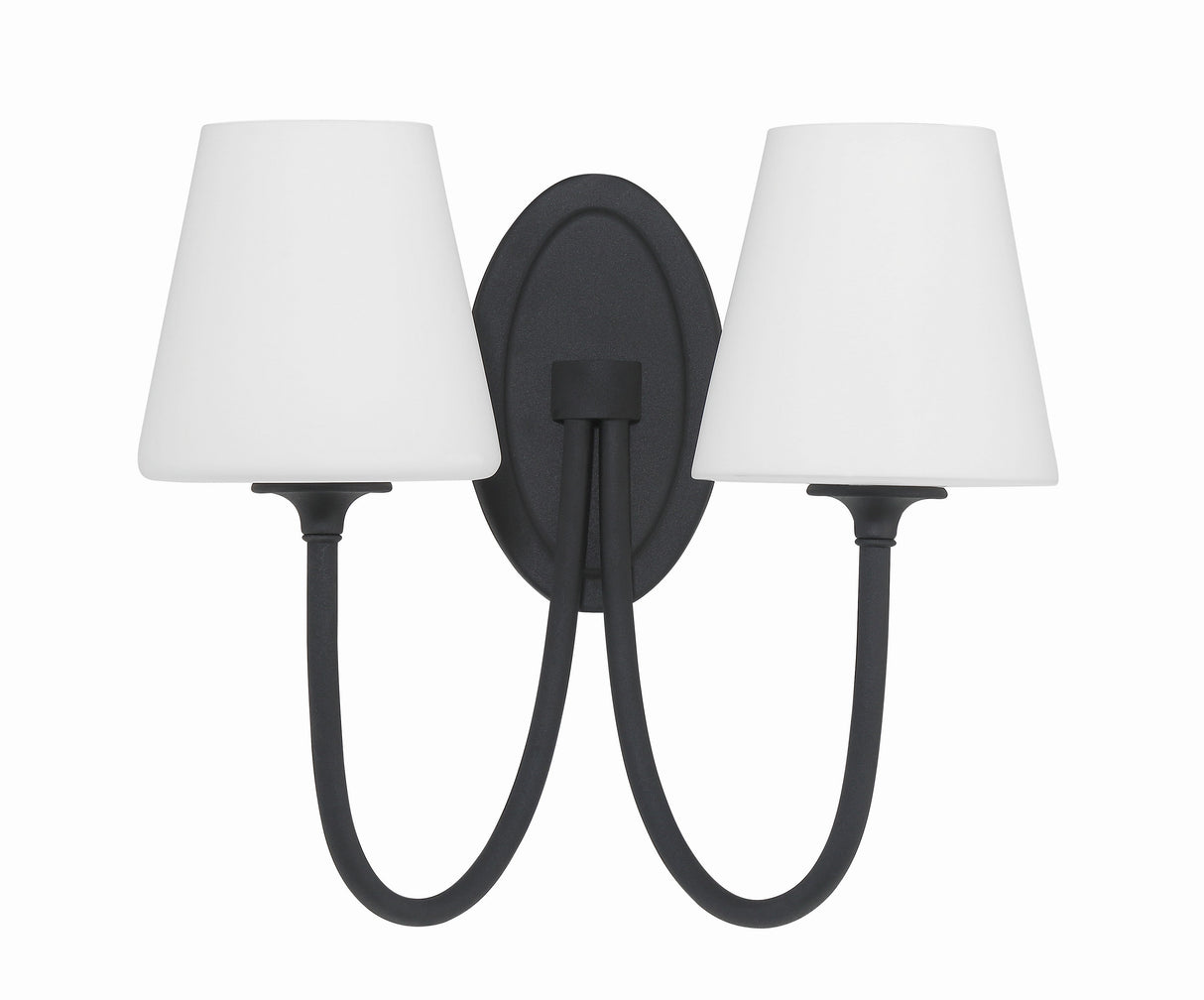 Juno 2 Light Black Forged Sconce JUN-10322-BF