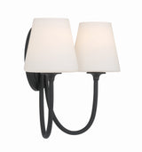 Juno 2 Light Black Forged Sconce JUN-10322-BF