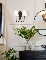 Juno 2 Light Black Forged Sconce JUN-10322-BF