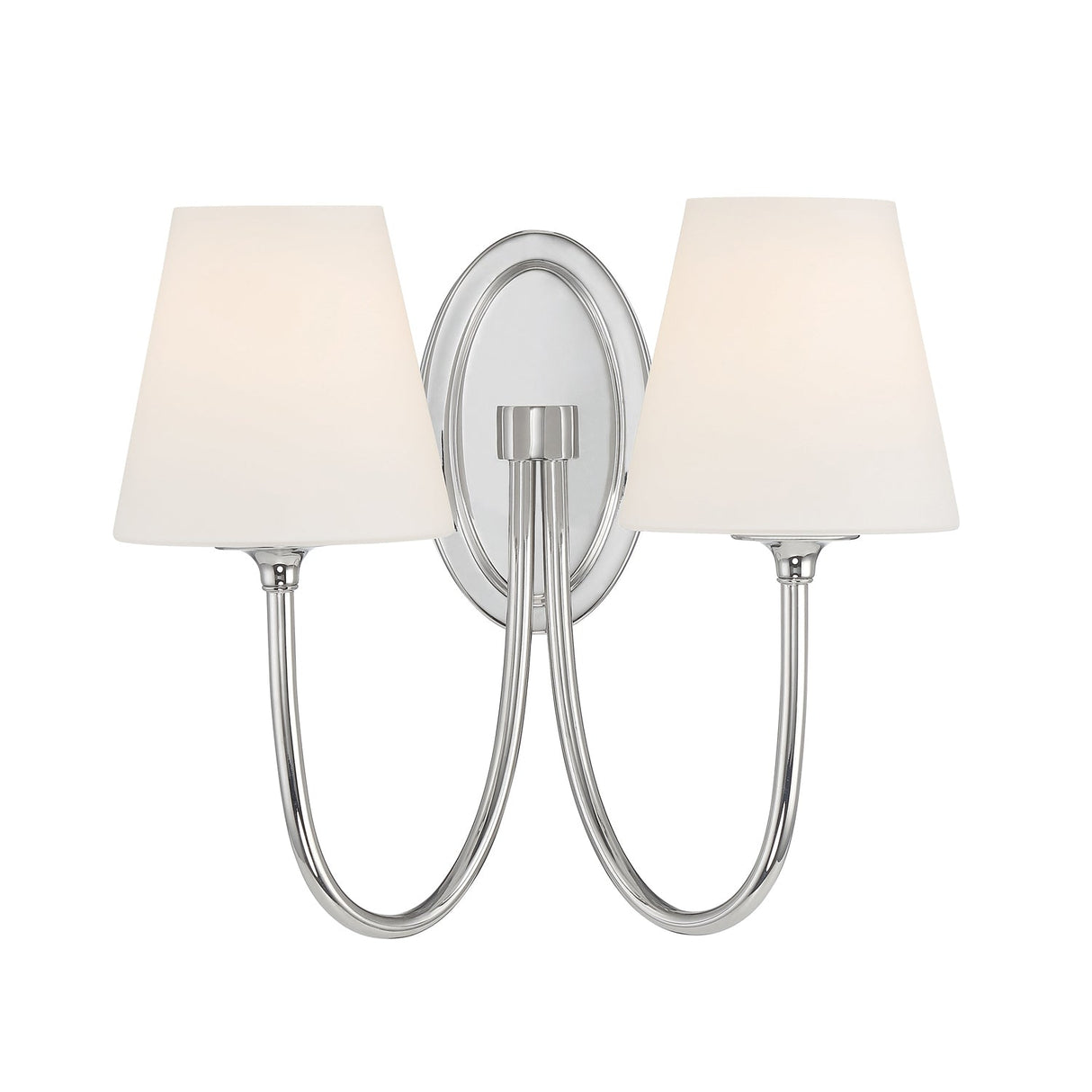 Juno 2 Light Polished Nickel Sconce JUN-10322-PN