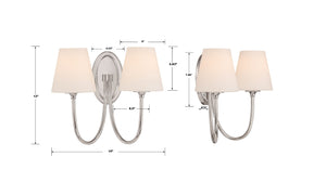Juno 2 Light Black Forged Sconce JUN-10322-BF