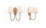 Juno 2 Light Black Forged Sconce JUN-10322-BF