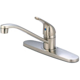 Olympia K-4160-BN Elite Single Handle Kitchen Faucet in Brushed Nickel