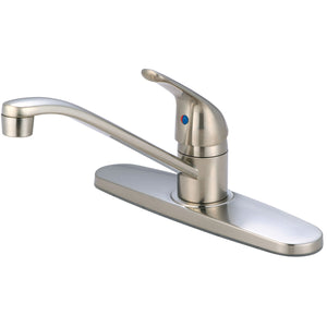 Olympia K-4160-BN Elite Single Handle Kitchen Faucet in Brushed Nickel