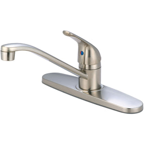 Olympia K-4160-BN Elite Single Handle Kitchen Faucet in Brushed Nickel