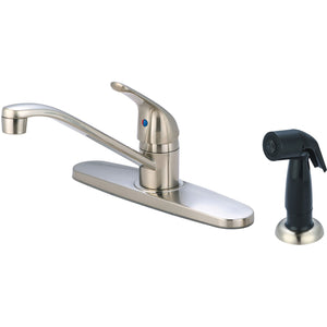 Olympia K-4161H-BN Elite Single Handle Kitchen Faucet in Brushed Nickel