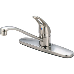 Olympia K-4170-BN Elite Single Handle Kitchen Faucet in Brushed Nickel