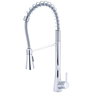 Olympia K-5010 i2 Single Handle Pre-Rinse Spring Pull-Down Kitchen Faucet in Chrome