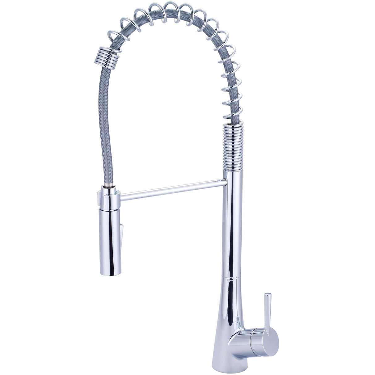 Olympia K-5015 i2 Single Handle Pre-Rinse Spring Pull-Down Kitchen Faucet in Chrome