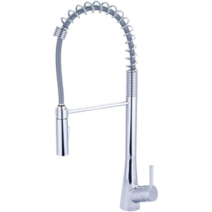 Olympia K-5015 i2 Single Handle Pre-Rinse Spring Pull-Down Kitchen Faucet in Chrome