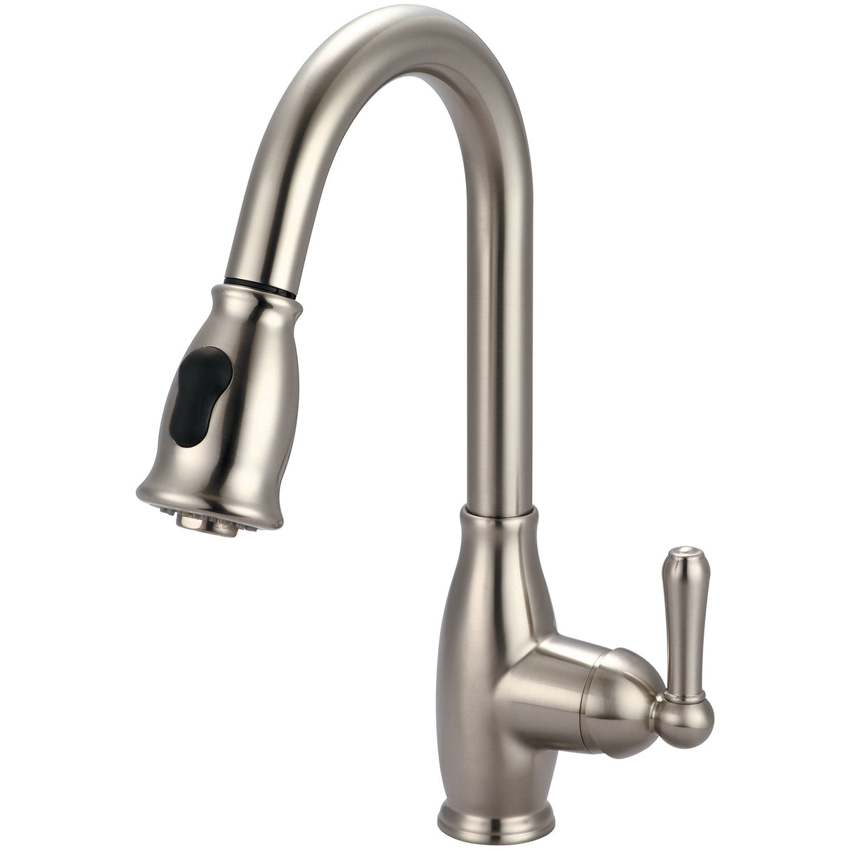 Olympia K-5040-BN Accent Single Handle Pull-Down Kitchen Faucet in Brushed Nickel
