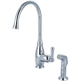 Olympia K-5441 Accent Single Handle Kitchen Faucet in Chrome