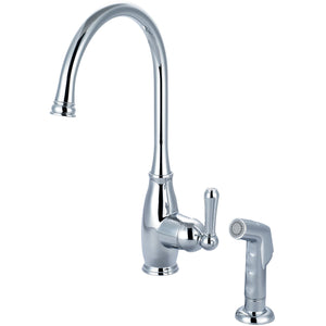 Olympia K-5441 Accent Single Handle Kitchen Faucet in Chrome